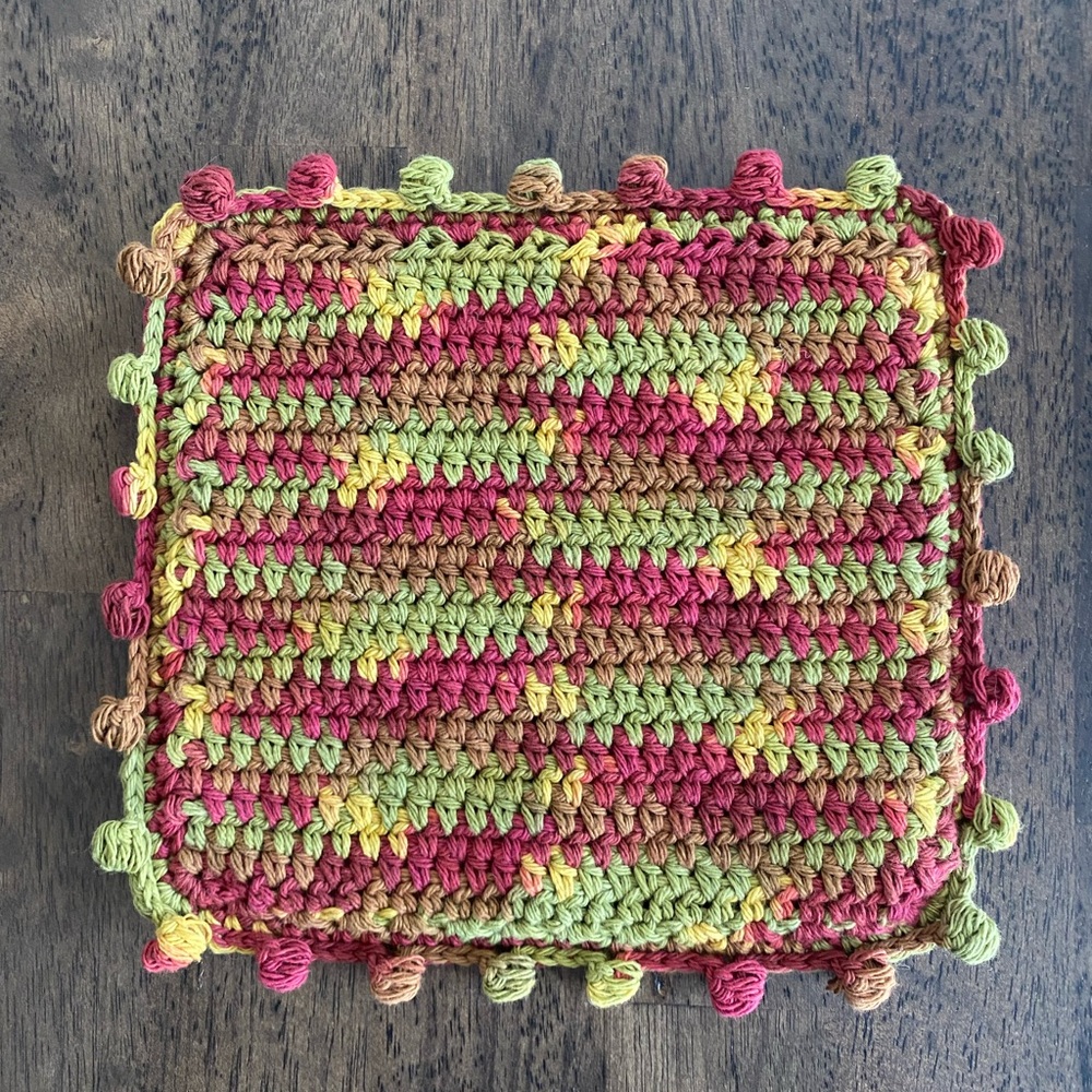 Colorful Crochet Hot Pad